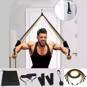 Bodybuilding Resistance Bands Set مجموعة عصابات المقاومة لكمال الأجسام